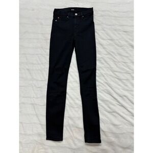 Hudson‎ Jeans Blair Super Skinny Black Denim Womens Size 26